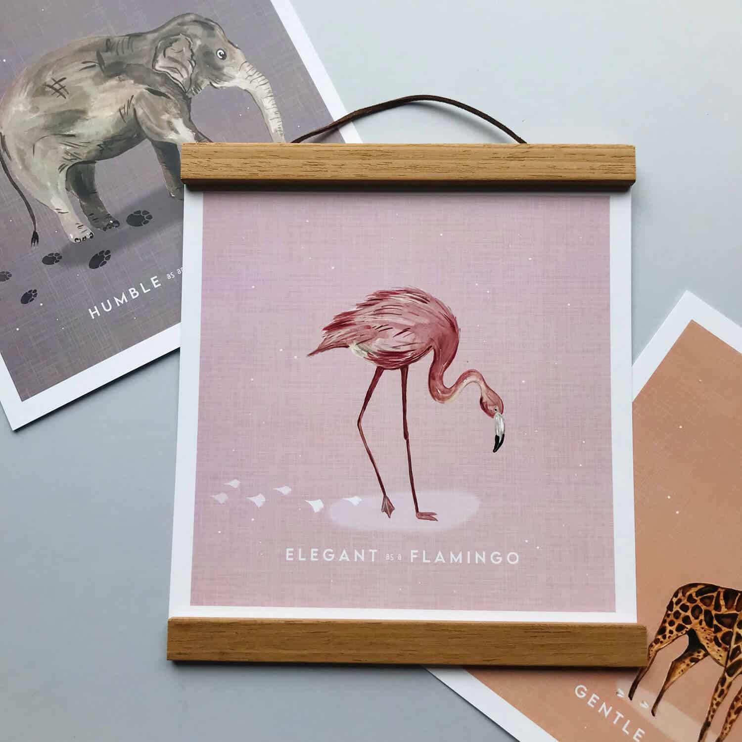 elegant-as-a-flamingo-art-print