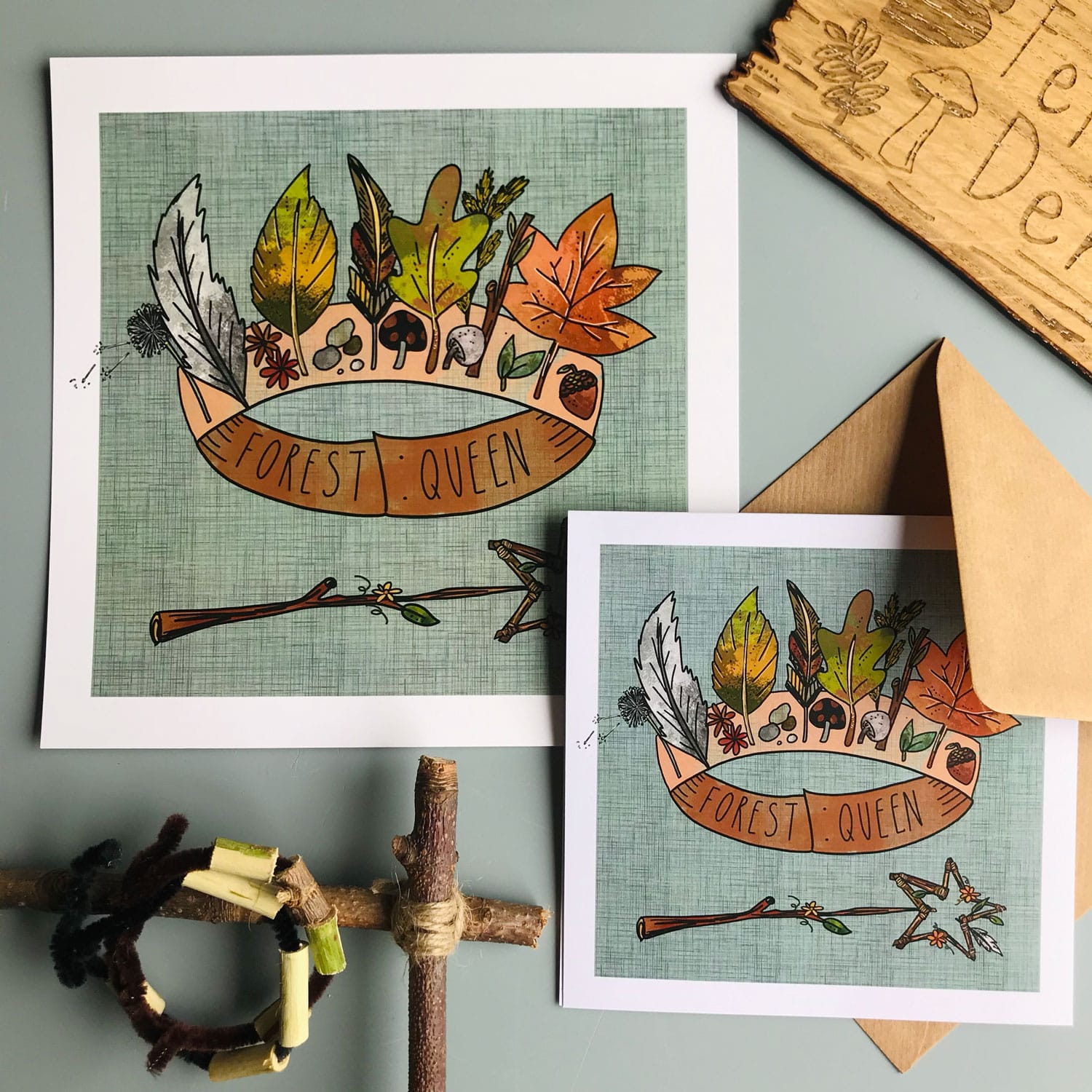 forest-queen-crown-art-card
