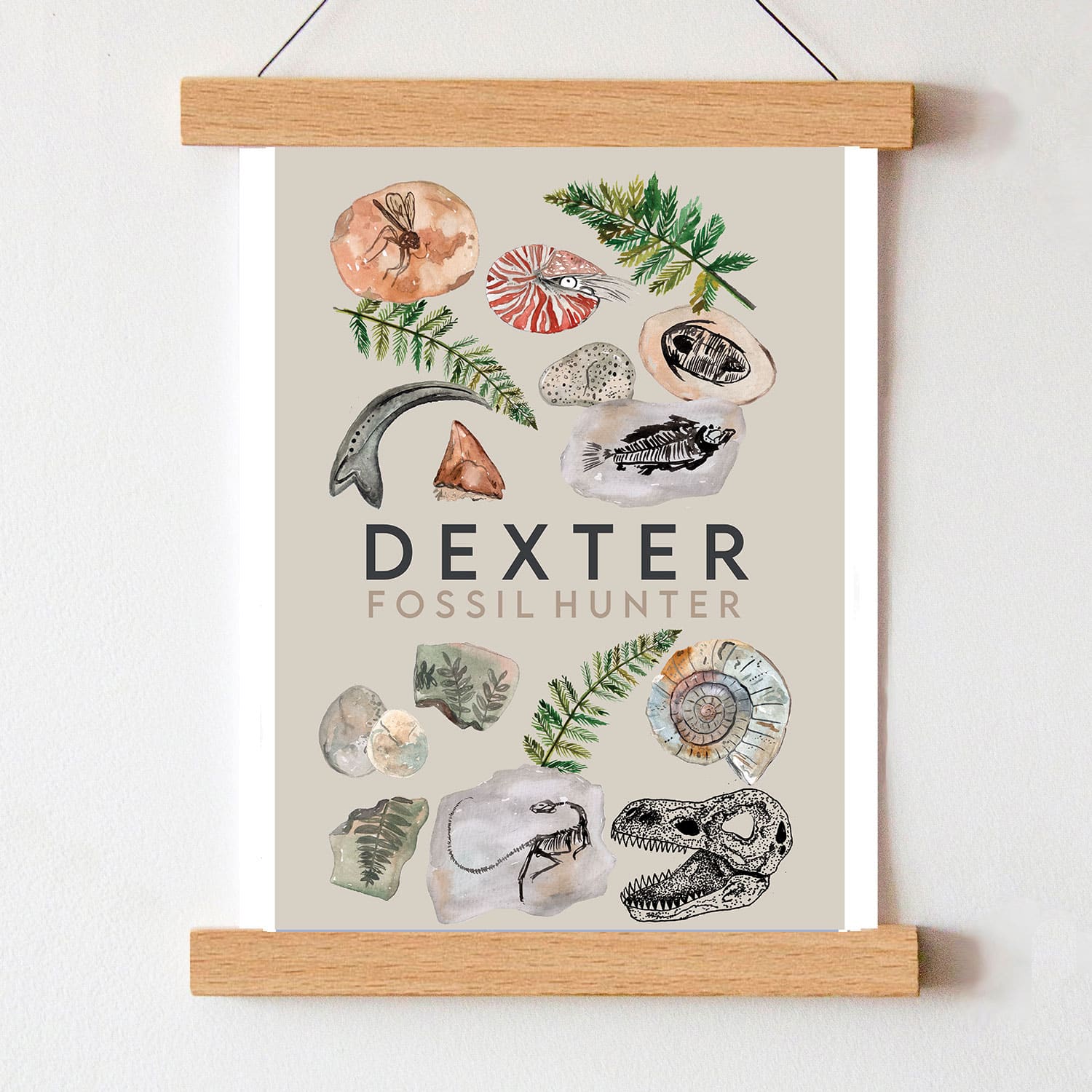 fossil-hunter-art-print