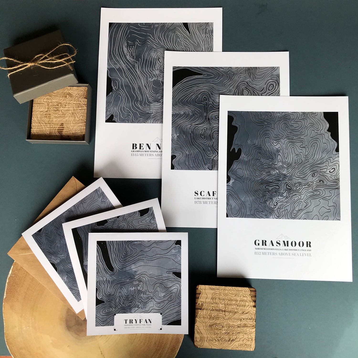 mountain-cards-art-coasters