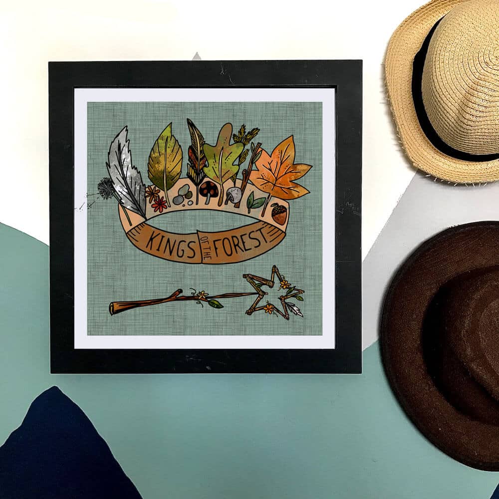 kings-of-the-forest-queen-art-print