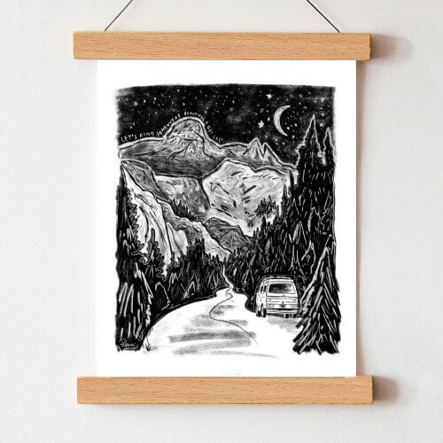 let's-find-somewhere-beautiful-to-get-lost-art-print