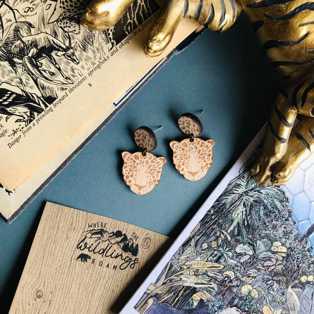 leopard-drop-wood-earrings