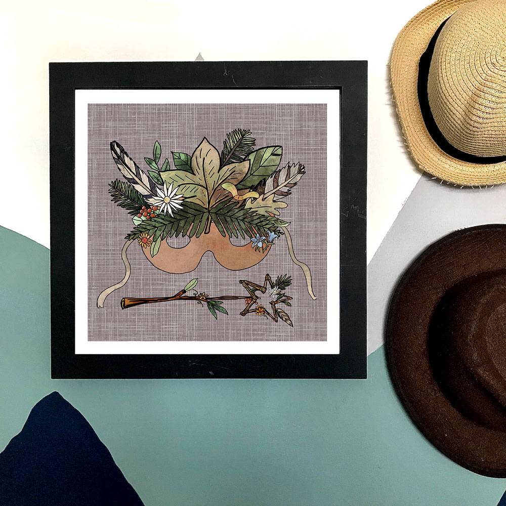 forest-craft-mask-art-print