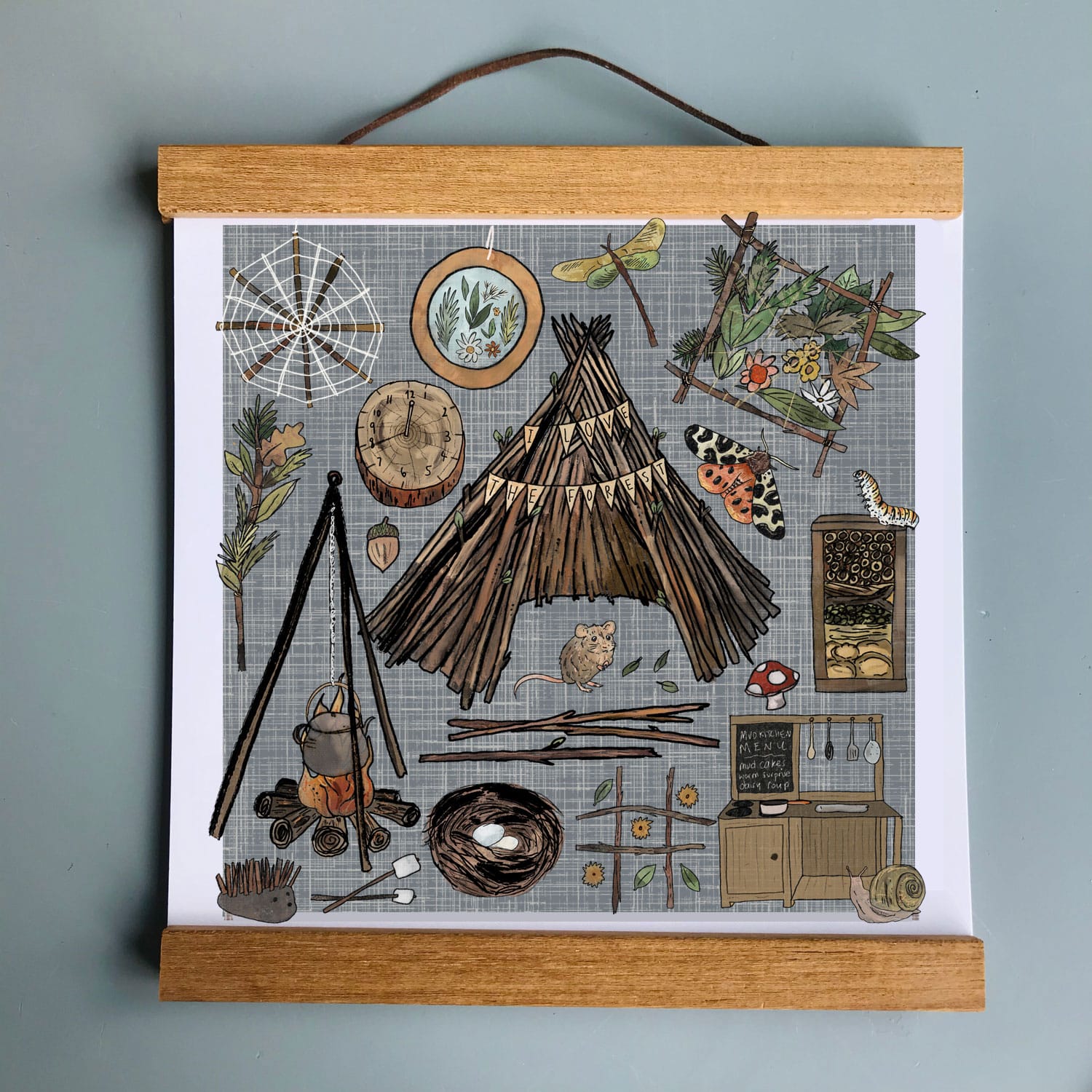 i-love-the-forest-art-print