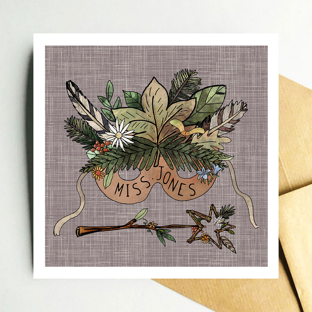miss-jones-forest-school-mask-card-personlised-teacher