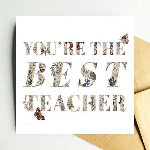 you're-the-best-teacher-card-butterfly-floral-fauna