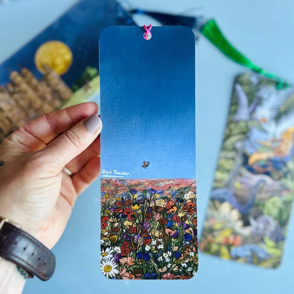 best-teacher-bookmark-floral