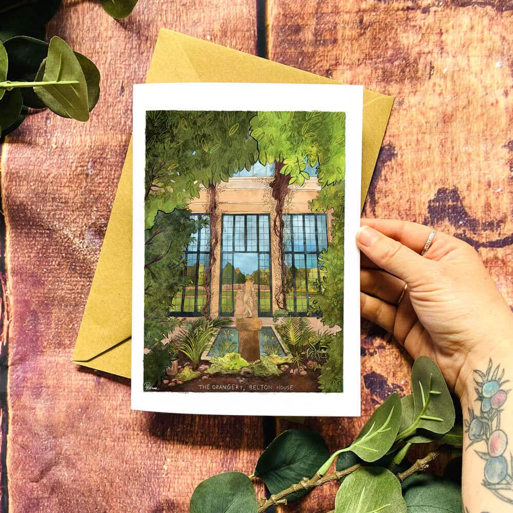 belton-house-oranger-ya5-portrait-card-template-hand-