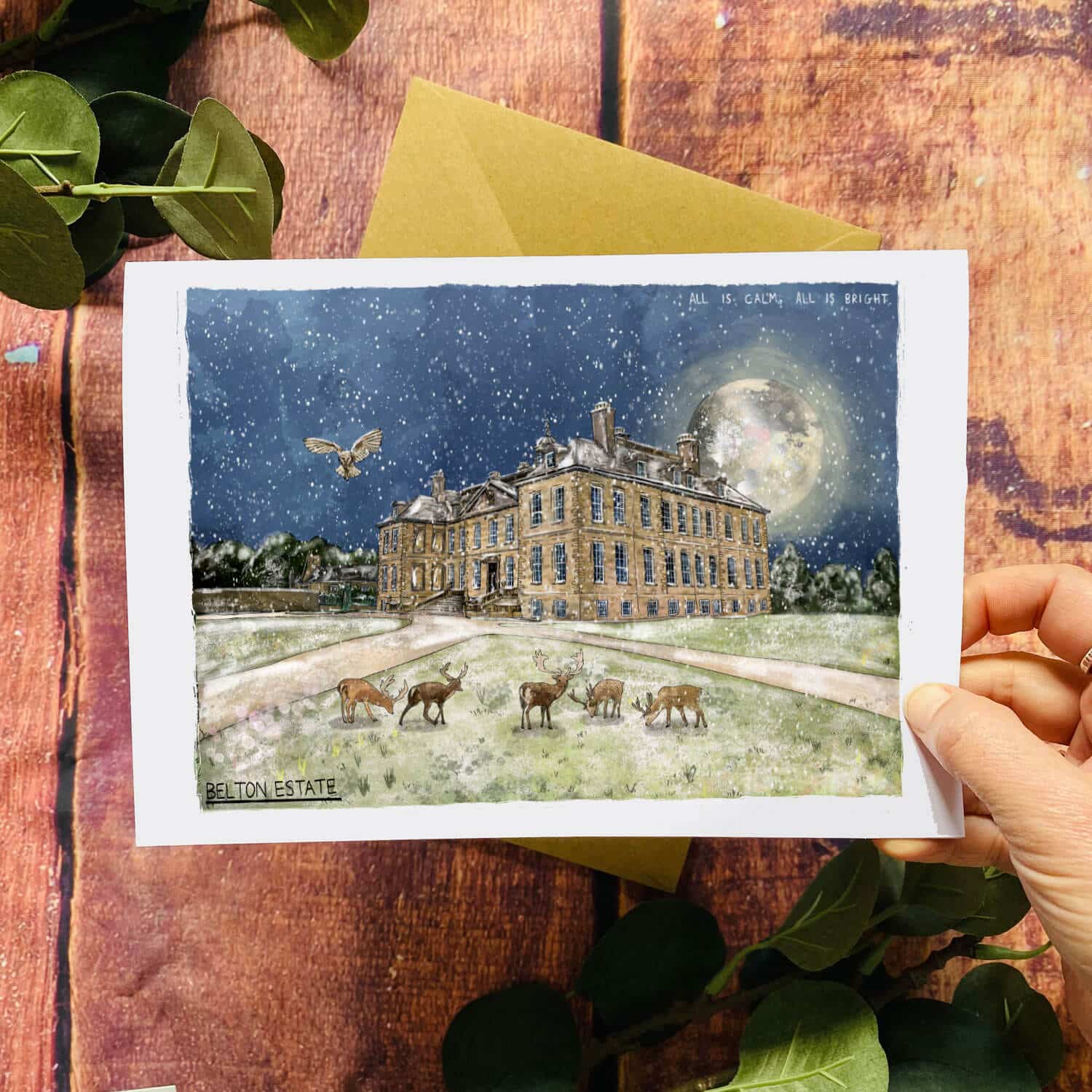 belton-house-card-national-trust-landscape-greeting-card