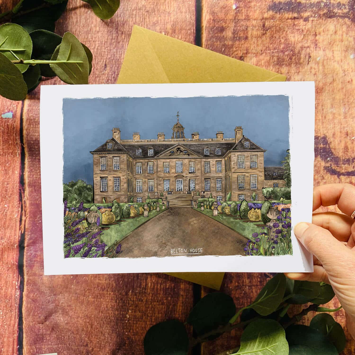 belton-house-card-national-trust-landscape-greeting-card
