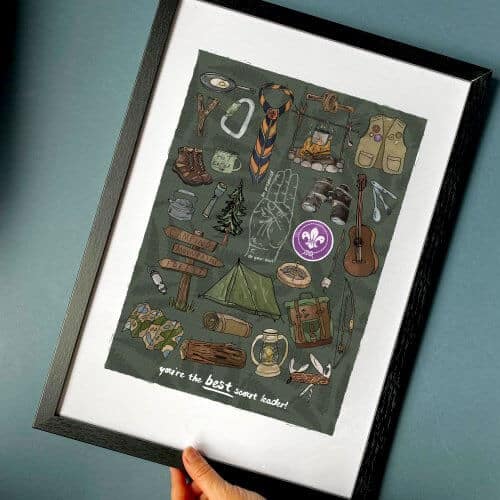 best-scout-leader-art-print