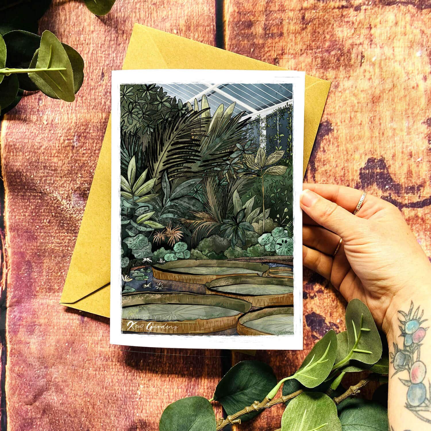 kew-gardens-waterlilly-card