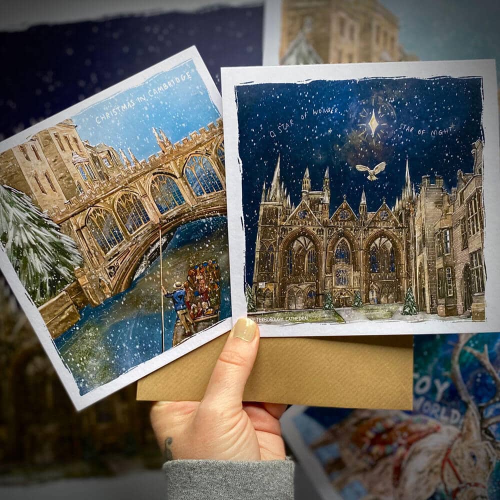 cambridge-peterborough-cathedral-xmas-card