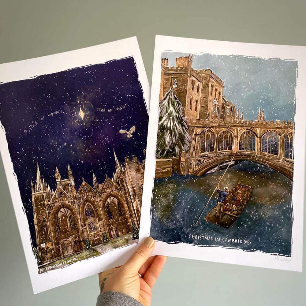 peterborough-cathedral-cambridge-christmas-art-prints