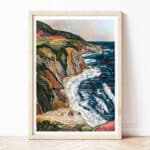 a walk along the sands art print
