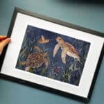 sea-turtle-art-print-frame