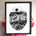 paddleboarding-art-print
