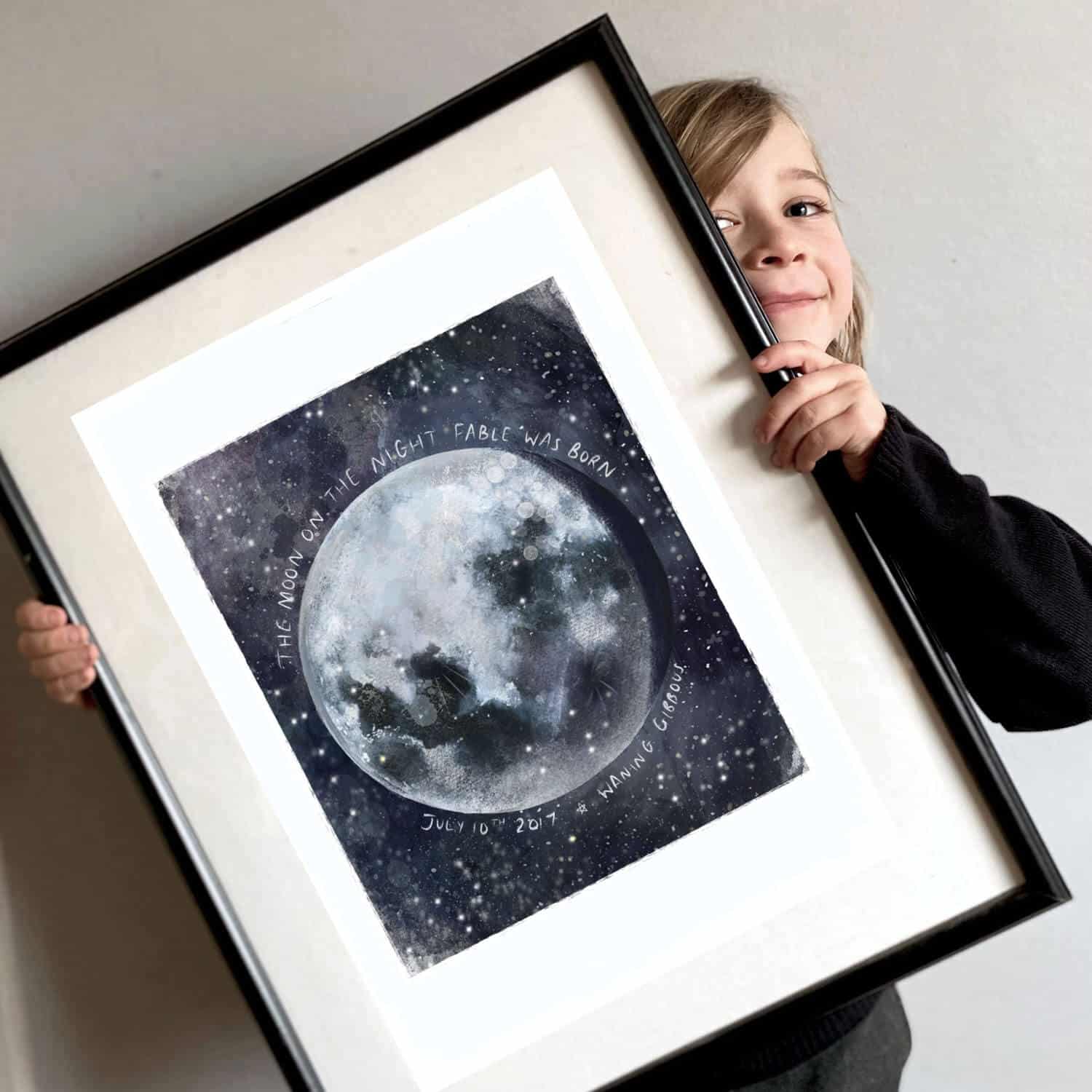 the-moon-on-the-night-i-was-born-moon-phase-art-print-frame