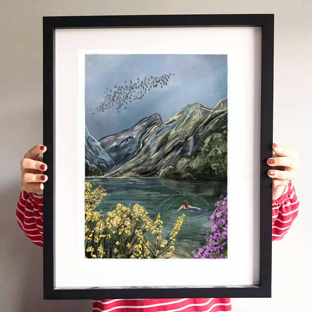 wild-swimming-art-print-frame