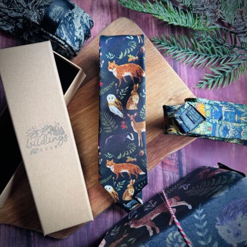 woodland-animal-tie