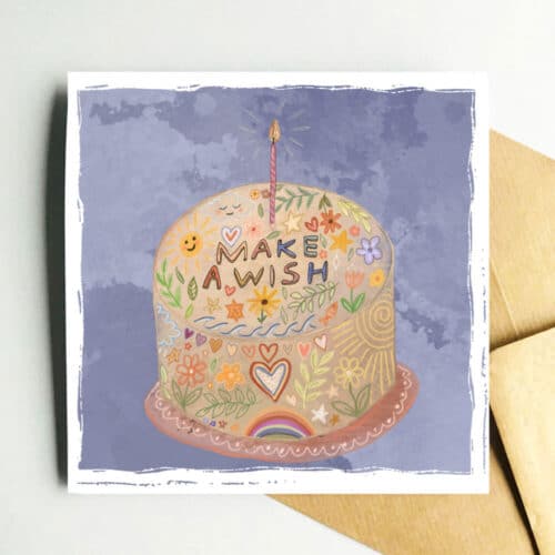 make-a-wish-cake-card
