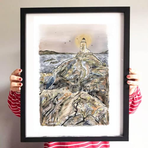 be-grateful-for-the-journey-art-frame-light-house