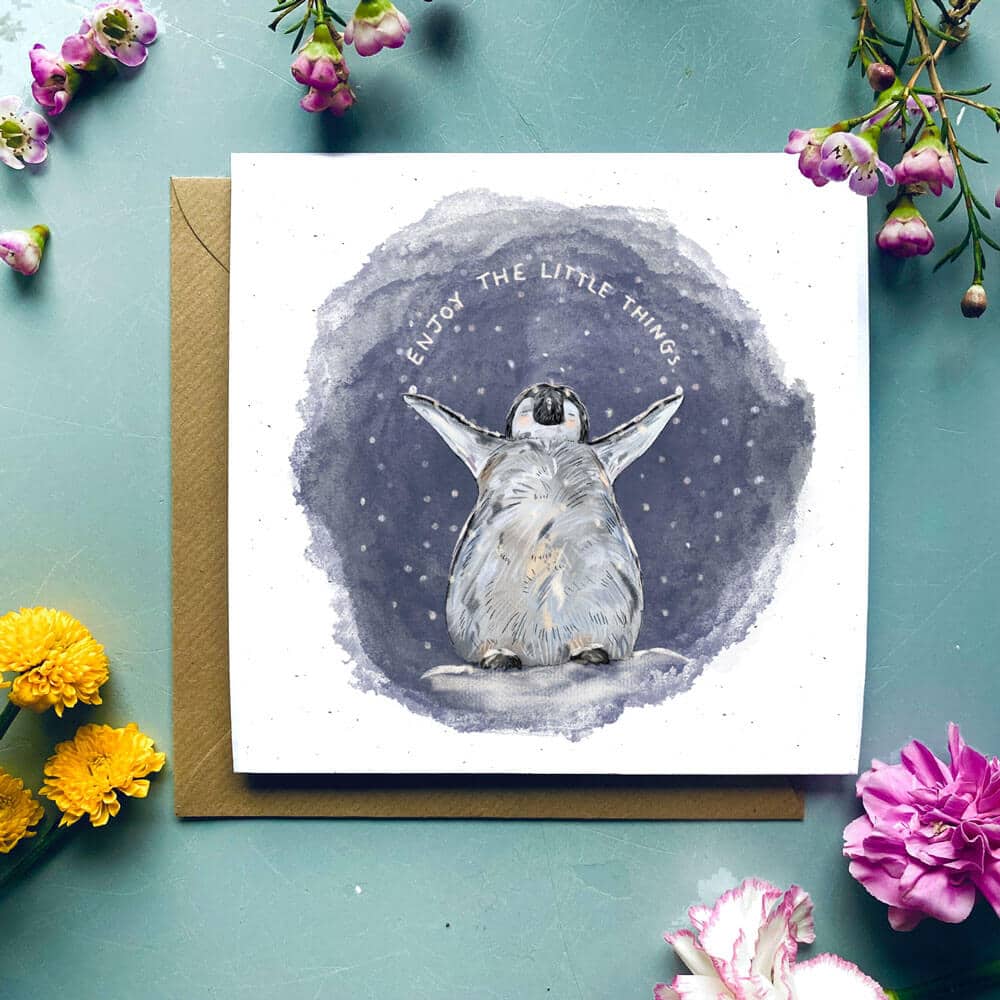 enjoy-the-little-things-penguin-card