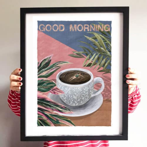good-morning-coffee-swimmer-art-print
