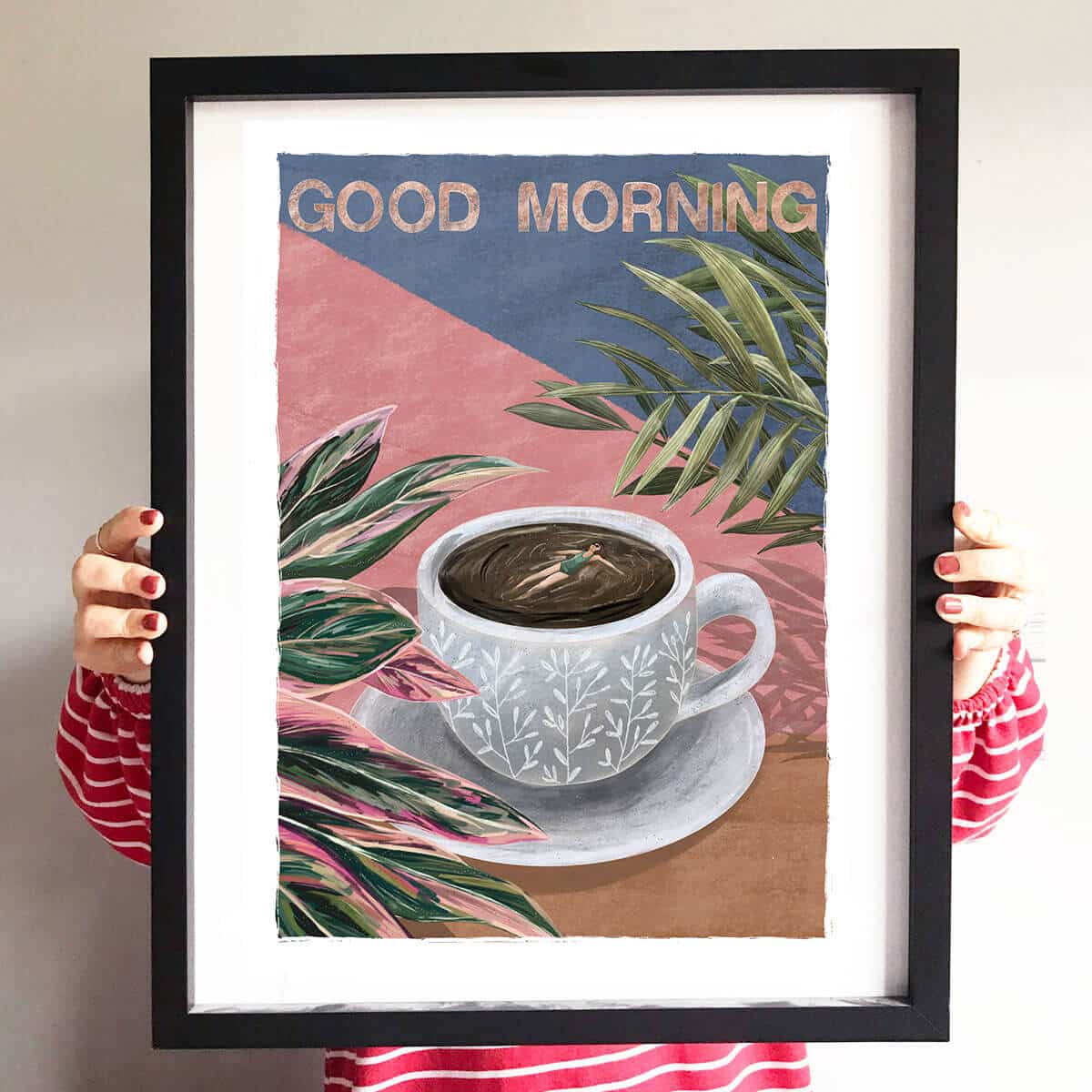 good-morning-coffee-swimmer-art-print