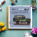 here's-to-many-more-adventures-landrover-wedding-card-jeep