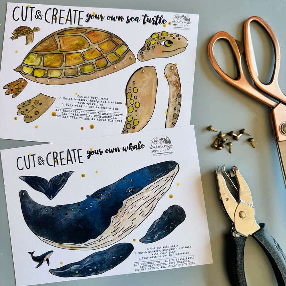 sea-turtle-whale-sealife-split-pin