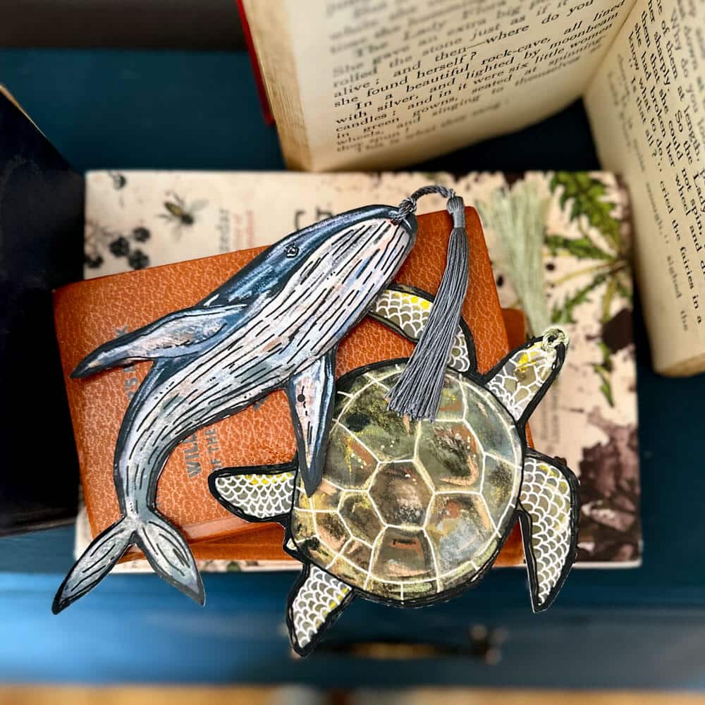 sealife-animal-bookmarks-whale-turtle