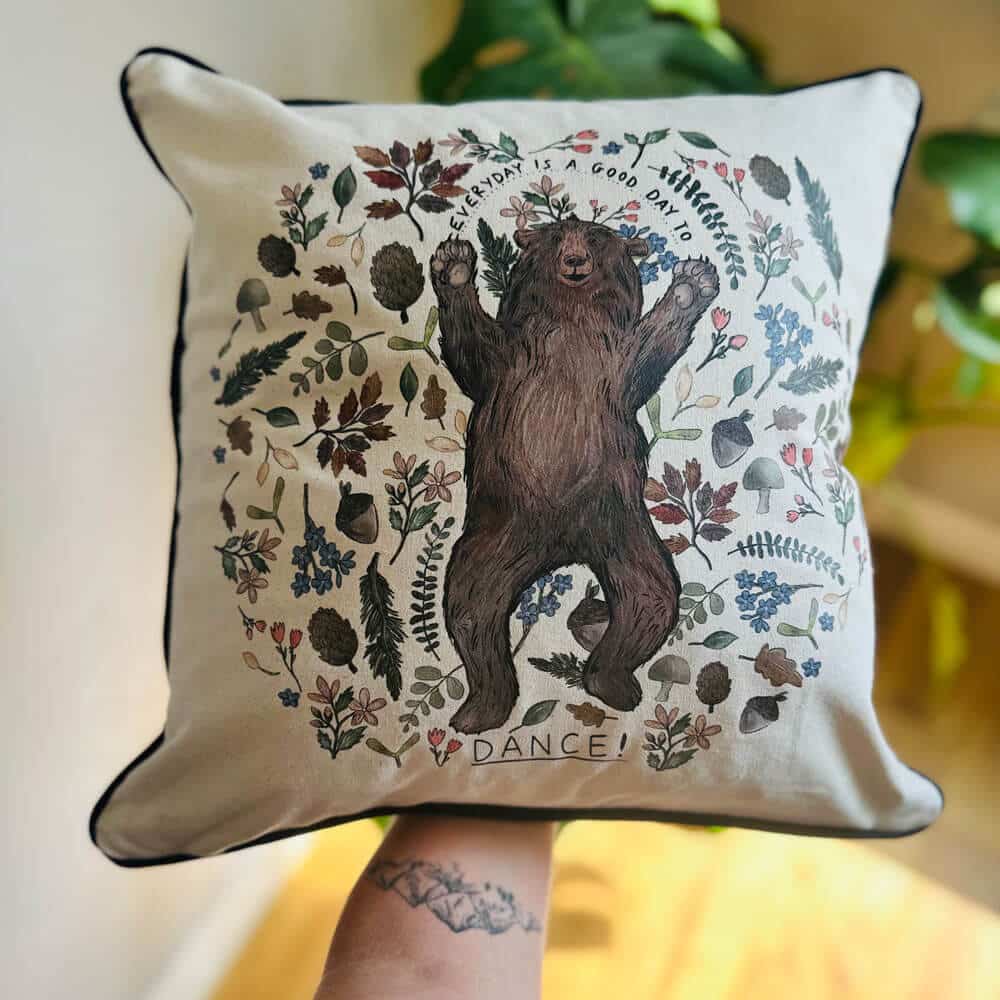 bear-cushion- affirmation cushion
