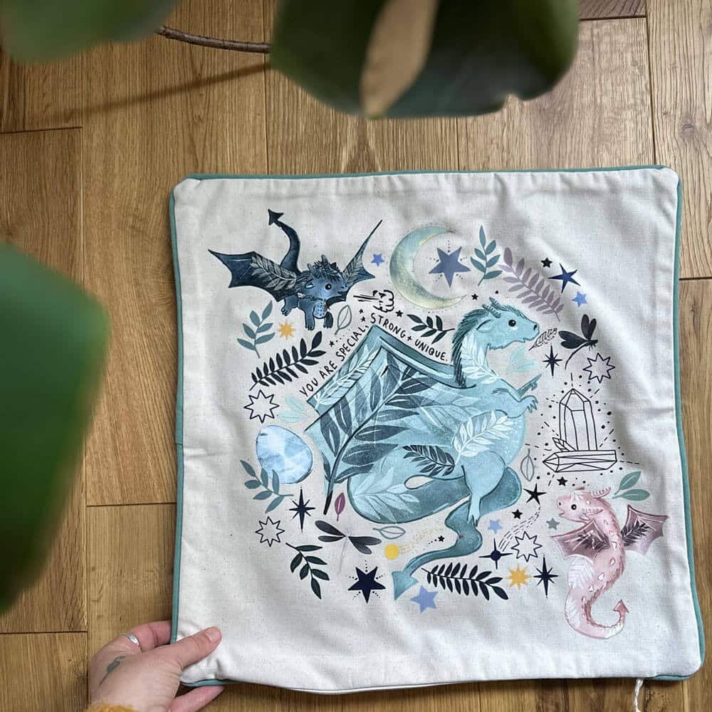 dragon-cushion-affirm affirmation cushion