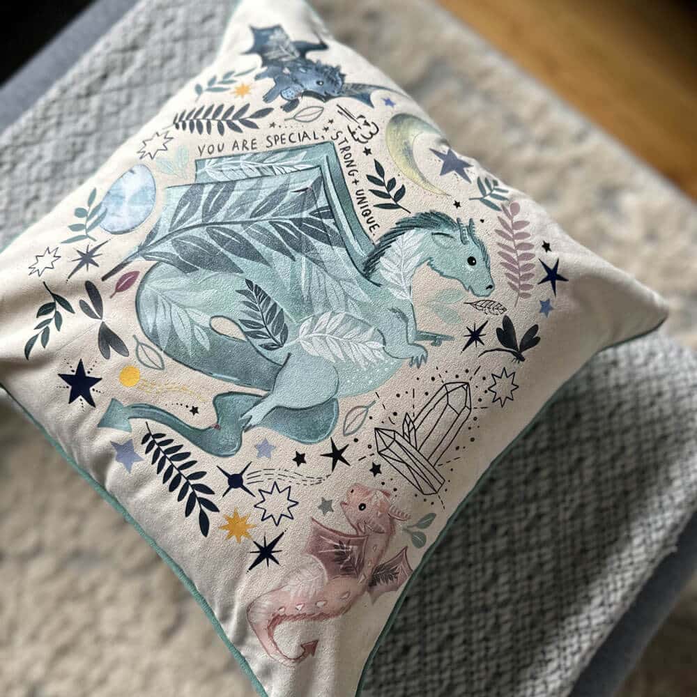 dragon-cushiona affirmation cushion