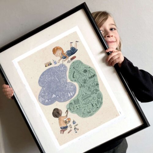 Every Child is an Artist imagination creativity -art-print