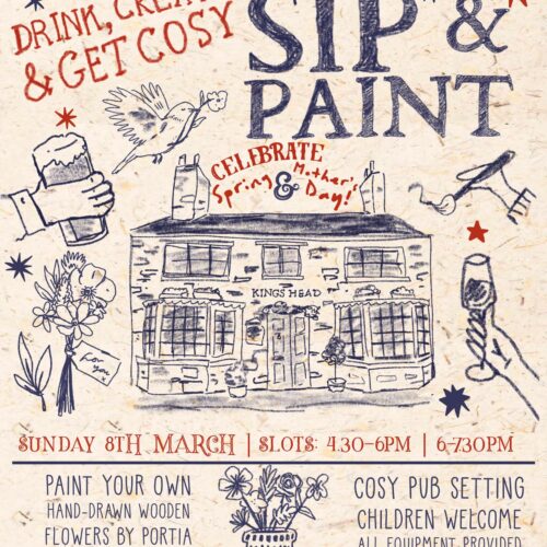 sip-and-paint-kings-head-poster-spring-mothers-day