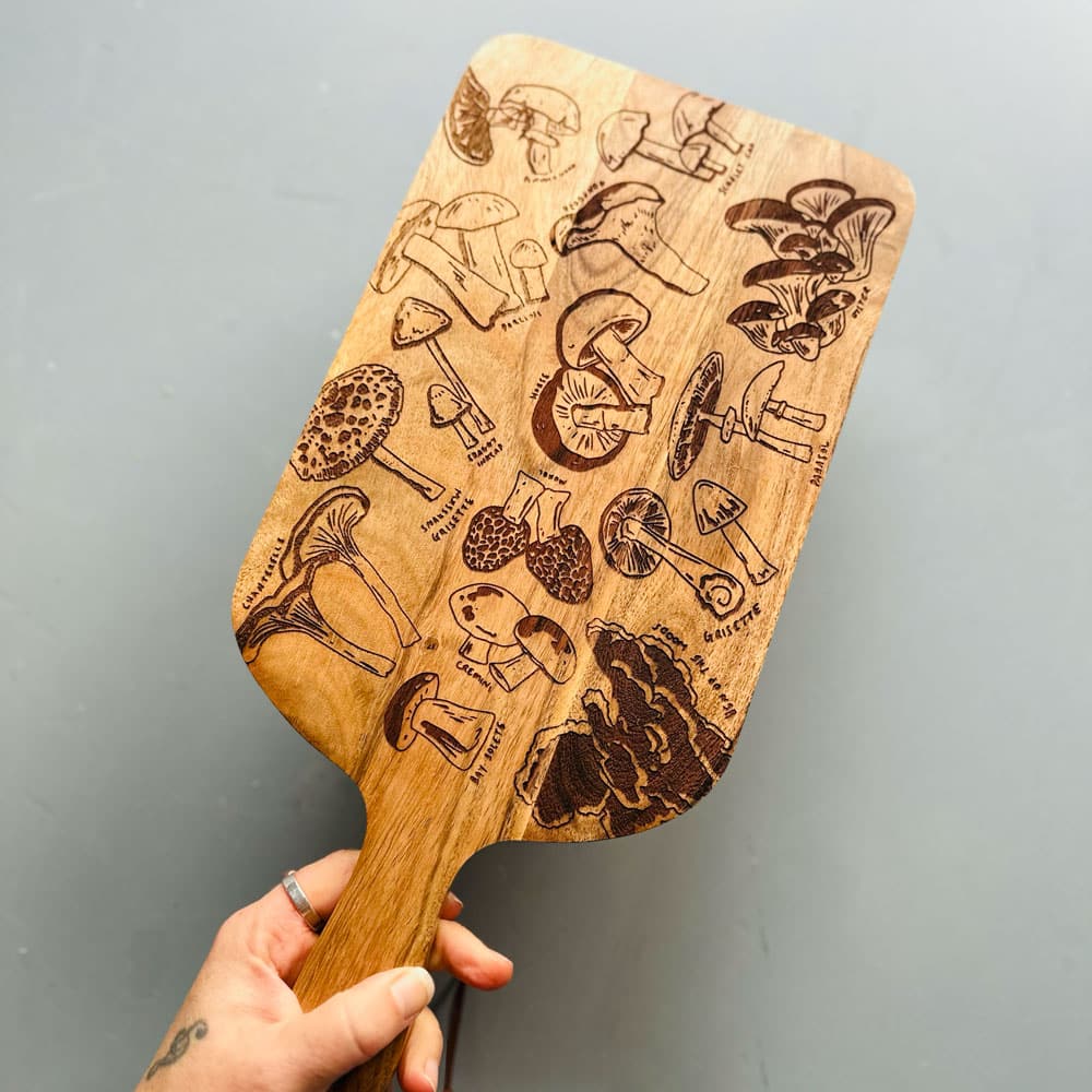 toadstool-mushroom-board-wooden