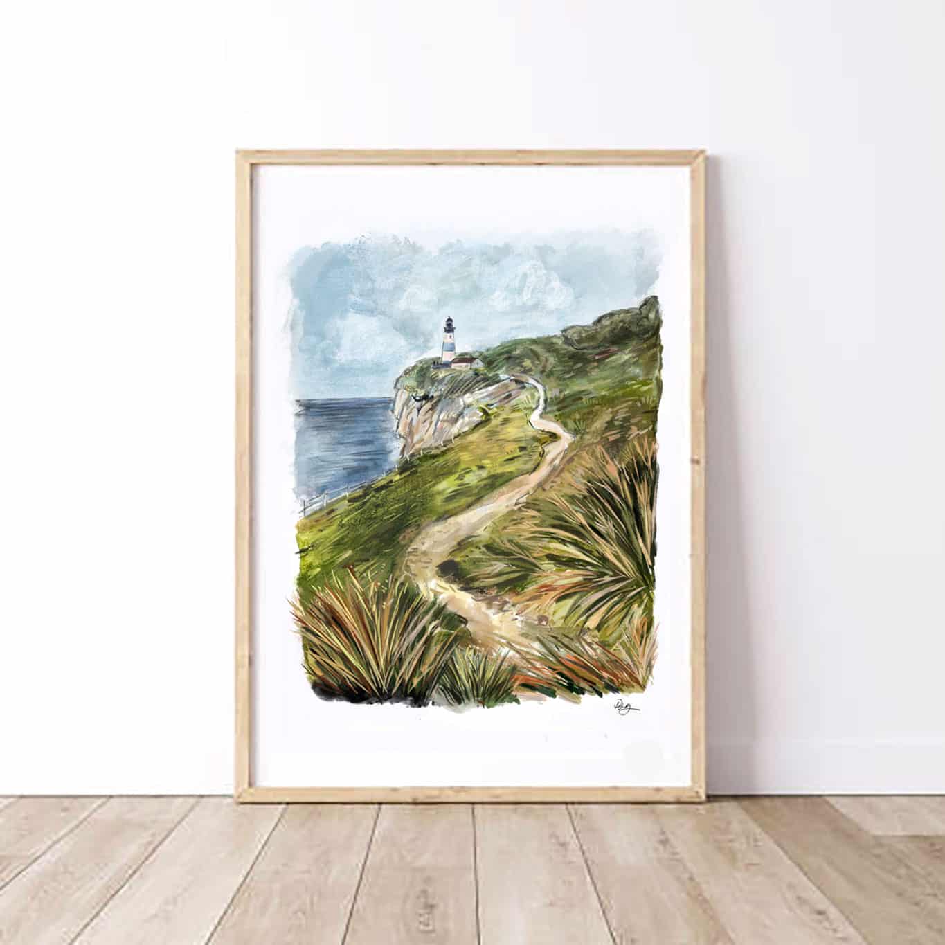 coastal-lighthouse-path-art-print-frame