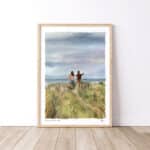 running-across-the-dunes-art-print-frame
